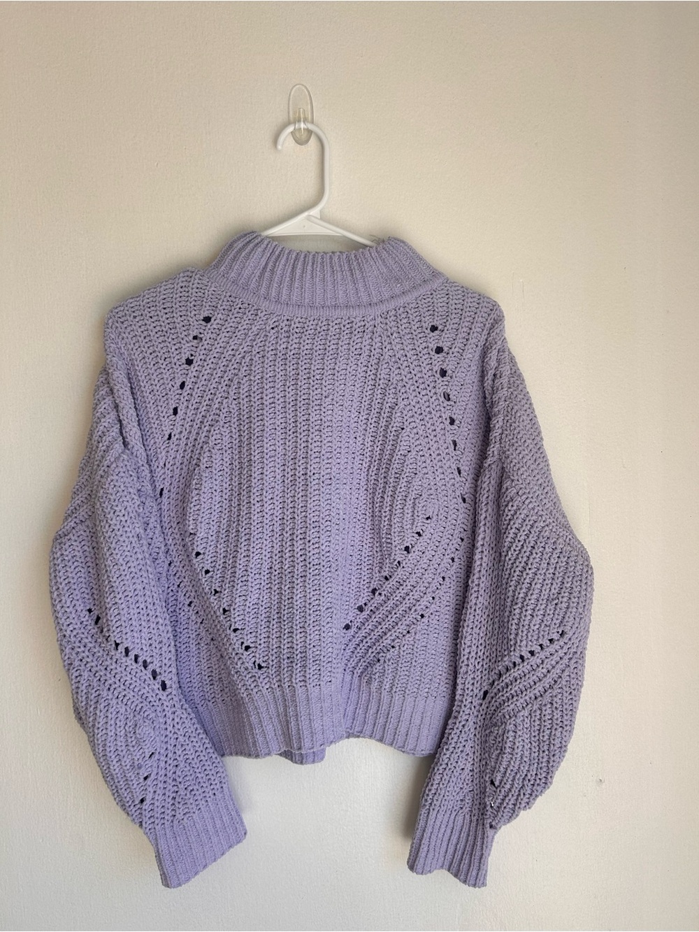HYFVE Lavender Chunky Turtleneck Sweater